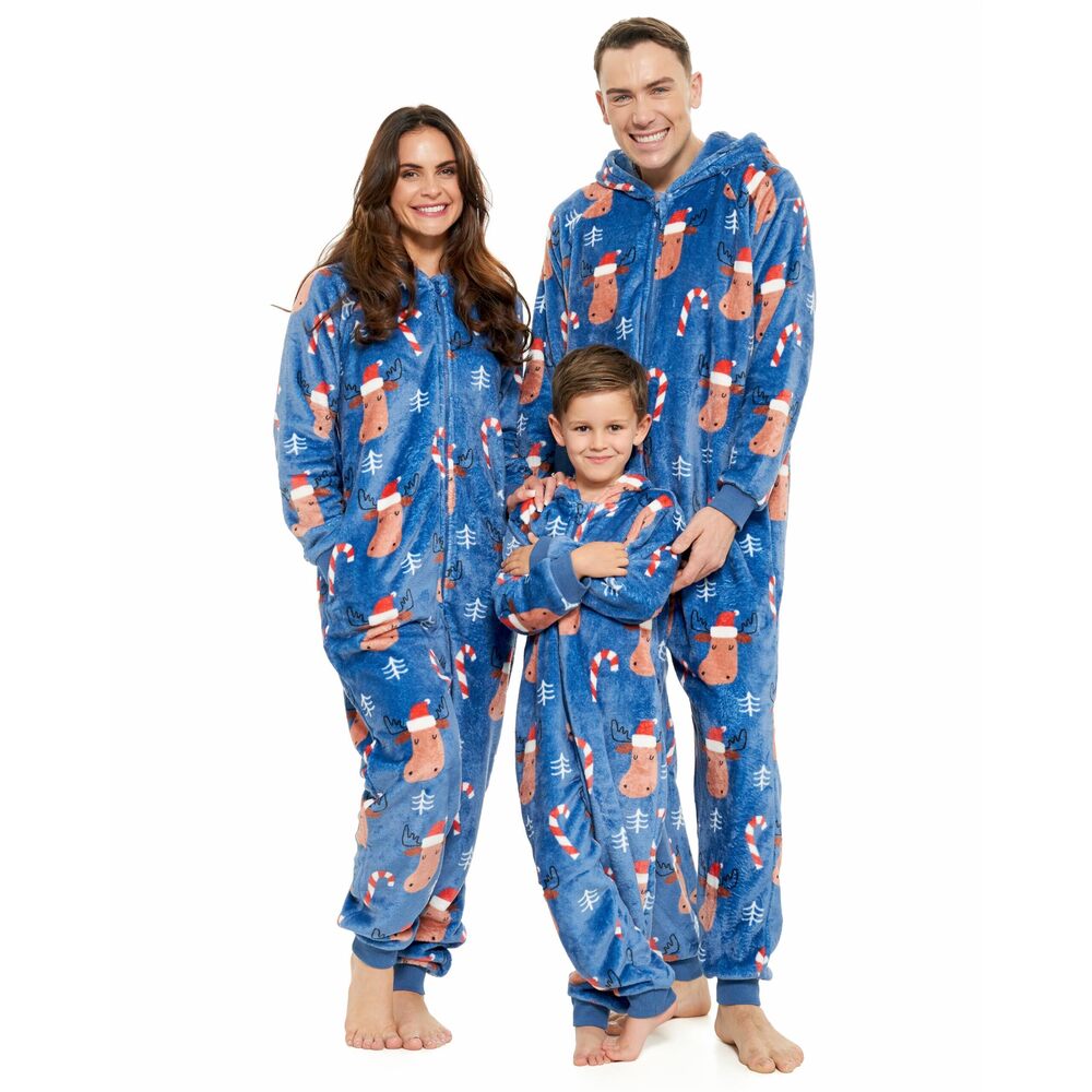 5116 Family Christmas Onesies Adult & Kids - Fleece Christmas Onesie